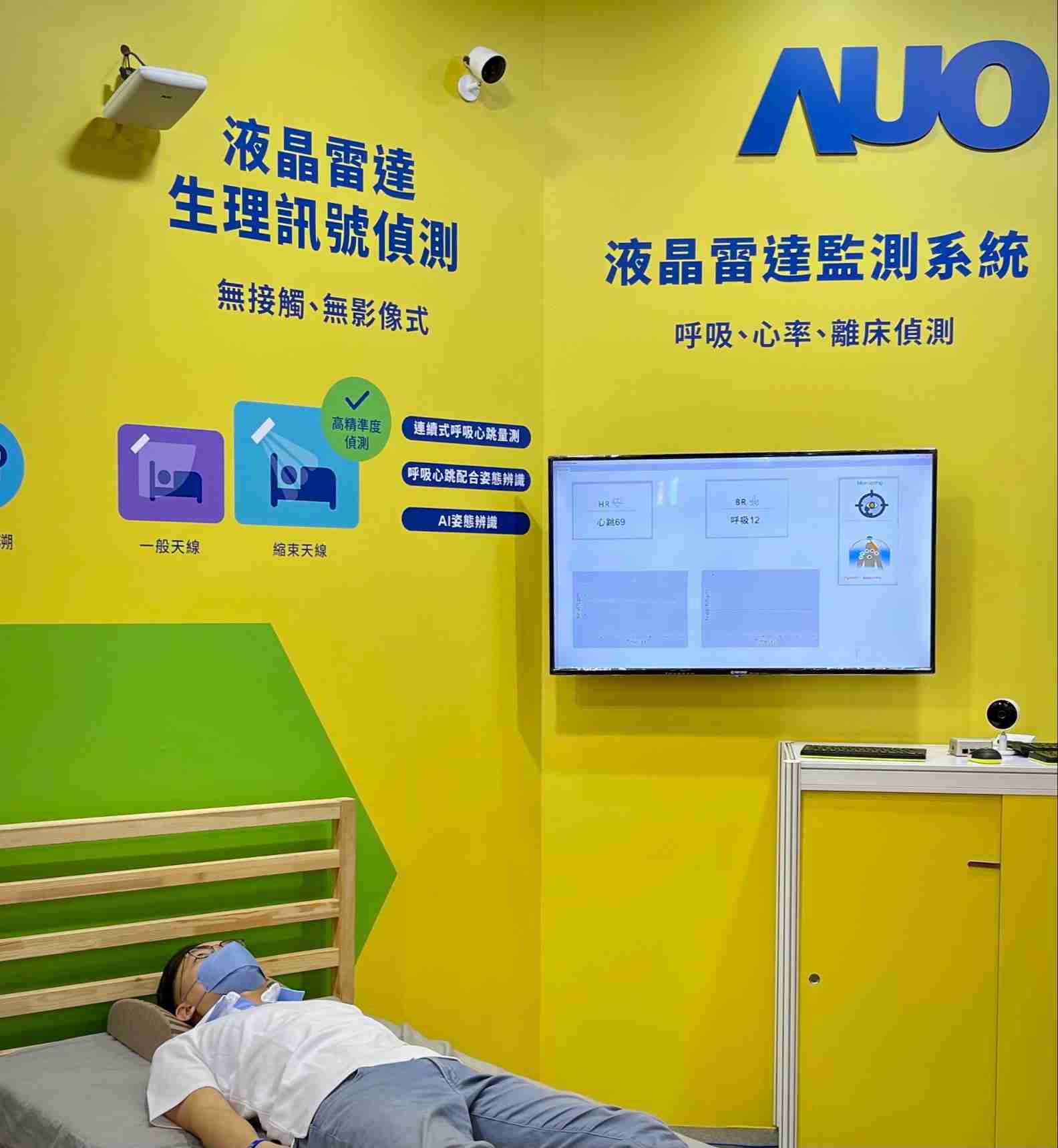 z6尊龙颐康「无接触生理监测雷达」，，，，免除传统线路与贴片束缚，，，，精准侦测呼吸、、心跳等重要生理讯号